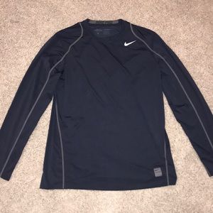 NIKE PRO dri-fit navy long sleeve performance L